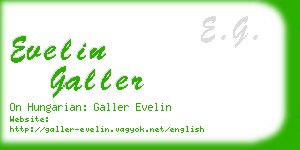 evelin galler business card